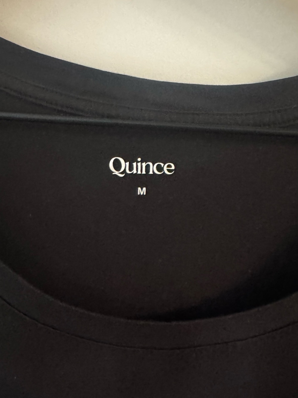 Quince Black Scoop Neck Short Sleeve Tee - Picture 2 of 3